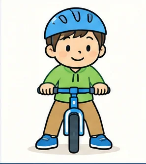 じてんしゃのステップ1のイラスト